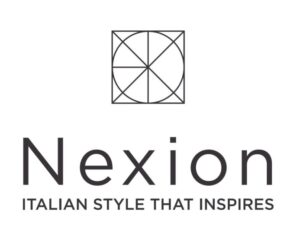 Logo Nexion CMYK di 875C Met (Verticale) - Black